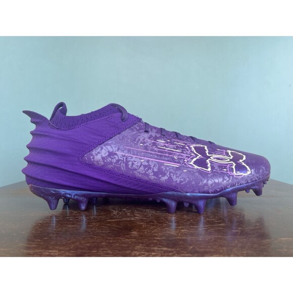Under Armour Blur 2 MC Suede Purple Football Cleats Men’s Size 12 3027978-500 - Picture 2 of 11